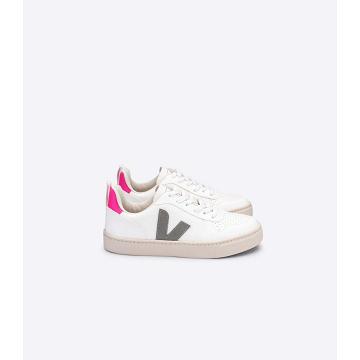 Veja V-10 CWL Kids' Shoes White/Grey | NZ 784OKI